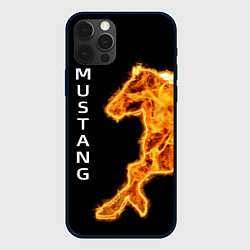 Чехол для iPhone 12 Pro Max Mustang fire, цвет: 3D-черный
