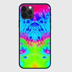 Чехол для iPhone 12 Pro Max Tie-Dye abstraction, цвет: 3D-черный