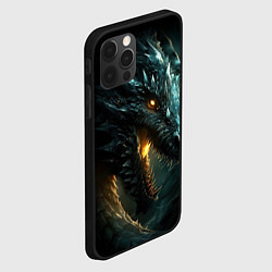 Чехол для iPhone 12 Pro Max Древний дракон символ 2024, цвет: 3D-черный — фото 2