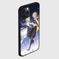 Чехол для iPhone 12 Pro Max Genshin Impact Aether Lumine, цвет: 3D-черный — фото 2