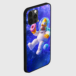 Чехол для iPhone 12 Pro Max Homer Simpson is a brave astronaut, цвет: 3D-черный — фото 2