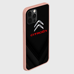 Чехол для iPhone 12 Pro Max Citroen sport geometry, цвет: 3D-светло-розовый — фото 2