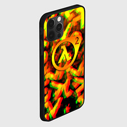 Чехол для iPhone 12 Pro Max Half life 2 глитч размытие валв фримен, цвет: 3D-черный — фото 2