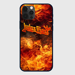 Чехол для iPhone 12 Pro Max Fire - Judas Priest, цвет: 3D-черный