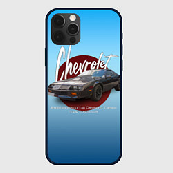 Чехол для iPhone 12 Pro Max Американский маслкар Chevrolet Camaro третьего пок, цвет: 3D-черный