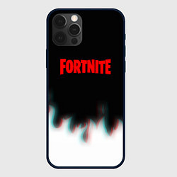 Чехол для iPhone 12 Pro Max Fortnite flame glitch, цвет: 3D-черный