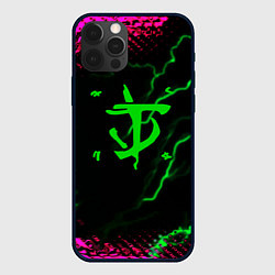 Чехол для iPhone 12 Pro Max Doom знак шторм молнии, цвет: 3D-черный