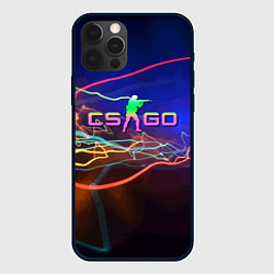 Чехол для iPhone 12 Pro Max Контр Страйк - неоновое свечение, цвет: 3D-черный