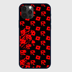 Чехол для iPhone 12 Pro Max Roblox краски гейм мобайл, цвет: 3D-черный