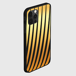 Чехол для iPhone 12 Pro Max Золотой тигровый, цвет: 3D-черный — фото 2