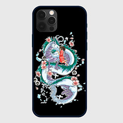 Чехол для iPhone 12 Pro Max Тихиро и Хаку - унесенные призраками, цвет: 3D-черный