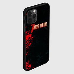 Чехол для iPhone 12 Pro Max 7 Days to Die краски текстура, цвет: 3D-черный — фото 2