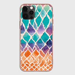 Чехол для iPhone 12 Pro Max Рыбкина чешуя, цвет: 3D-светло-розовый