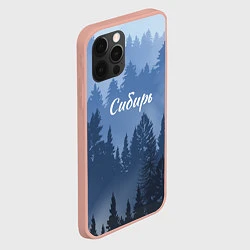 Чехол для iPhone 12 Pro Max Сибирь леса, цвет: 3D-светло-розовый — фото 2