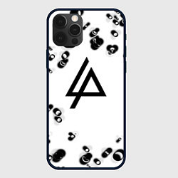 Чехол для iPhone 12 Pro Max Linkin park краски текстура, цвет: 3D-черный