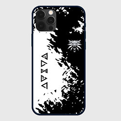 Чехол для iPhone 12 Pro Max The Witcher game краски, цвет: 3D-черный