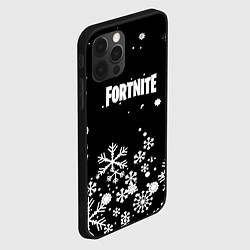 Чехол для iPhone 12 Pro Max Fortnite новый год паттерн, цвет: 3D-черный — фото 2