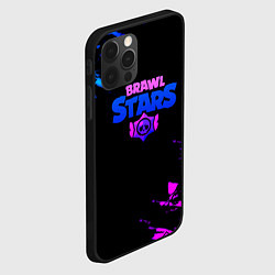 Чехол для iPhone 12 Pro Max Brawl stars neon, цвет: 3D-черный — фото 2