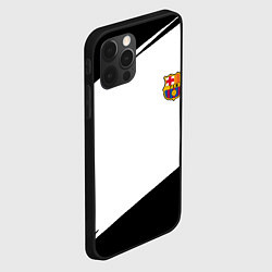 Чехол для iPhone 12 Pro Max Barcelona краски чёрные спорт, цвет: 3D-черный — фото 2