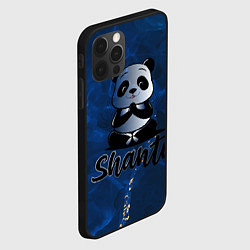 Чехол для iPhone 12 Pro Max Шанти - умиротворенная панда йог, цвет: 3D-черный — фото 2