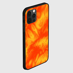 Чехол для iPhone 12 Pro Max Солнечный огонь абстракция, цвет: 3D-черный — фото 2