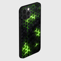 Чехол для iPhone 12 Pro Max Неоновый зеленый, цвет: 3D-черный — фото 2