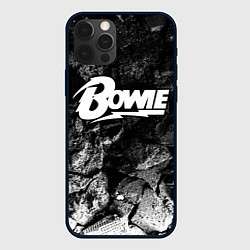 Чехол для iPhone 12 Pro Max David Bowie black graphite, цвет: 3D-черный