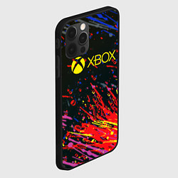 Чехол для iPhone 12 Pro Max Xbox краски текстура, цвет: 3D-черный — фото 2
