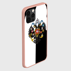 Чехол для iPhone 12 Pro Max Герб РФ краски имперский, цвет: 3D-светло-розовый — фото 2