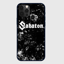 Чехол для iPhone 12 Pro Max Sabaton black ice, цвет: 3D-черный