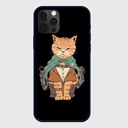 Чехол для iPhone 12 Pro Max Anime cat, цвет: 3D-черный