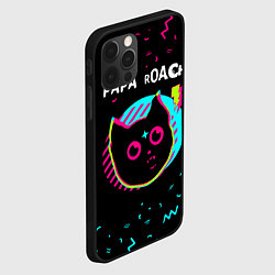 Чехол для iPhone 12 Pro Max Papa Roach - rock star cat, цвет: 3D-черный — фото 2