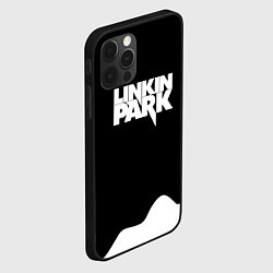 Чехол для iPhone 12 Pro Max Linkin park краска белая, цвет: 3D-черный — фото 2