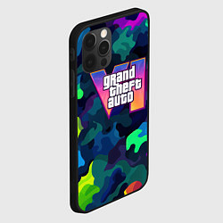 Чехол для iPhone 12 Pro Max Gta logo bright, цвет: 3D-черный — фото 2