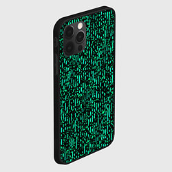 Чехол для iPhone 12 Pro Max Абстрактный полосатый зелёный, цвет: 3D-черный — фото 2