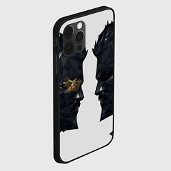 Чехол для iPhone 12 Pro Max Адам Дженсен в отражении deus ex, цвет: 3D-черный — фото 2