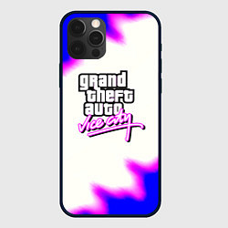 Чехол для iPhone 12 Pro Max GTA неон краски, цвет: 3D-черный