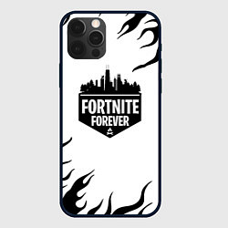 Чехол для iPhone 12 Pro Max Epic games fortnite fire, цвет: 3D-черный