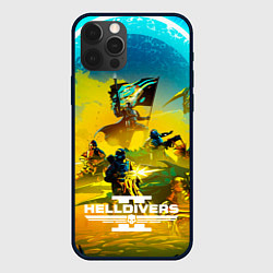 Чехол для iPhone 12 Pro Max Helldivers 2: Battle, цвет: 3D-черный
