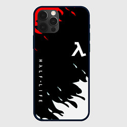 Чехол для iPhone 12 Pro Max Half life текстура огонь, цвет: 3D-черный
