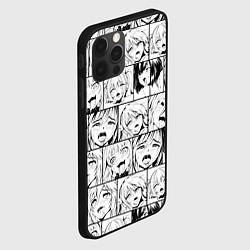 Чехол для iPhone 12 Pro Max Ahegao pattern, цвет: 3D-черный — фото 2