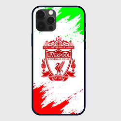 Чехол для iPhone 12 Pro Max Liverpool краски спорт, цвет: 3D-черный