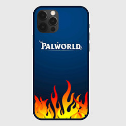 Чехол для iPhone 12 Pro Max Palworld logo fire, цвет: 3D-черный