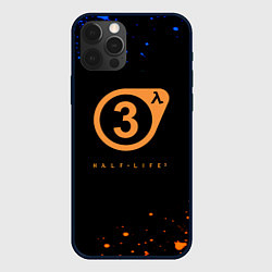 Чехол для iPhone 12 Pro Max Half life краски текстура брызги, цвет: 3D-черный