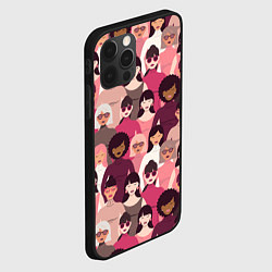 Чехол для iPhone 12 Pro Max Гламурные девушки, цвет: 3D-черный — фото 2