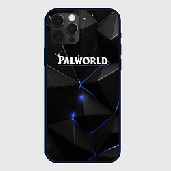 Чехол для iPhone 12 Pro Max Palworld лого на черном стильном фоне, цвет: 3D-черный