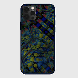 Чехол для iPhone 12 Pro Max Креативный геометрический узор, цвет: 3D-черный