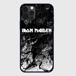 Чехол для iPhone 12 Pro Max Iron Maiden black graphite, цвет: 3D-черный