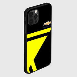 Чехол для iPhone 12 Pro Max Chevrolet yellow star, цвет: 3D-черный — фото 2