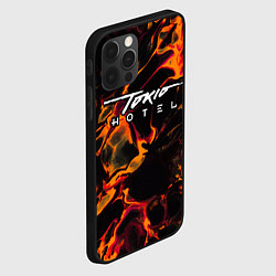 Чехол для iPhone 12 Pro Max Tokio Hotel red lava, цвет: 3D-черный — фото 2